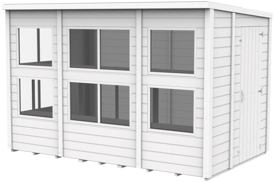 Storehaus Plantebod med pulttak 306 x 186 cm