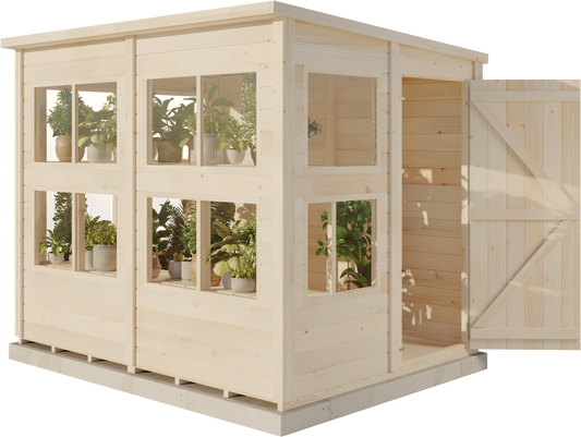 Storehaus Plantebod med pulttak 246 x 186 cm