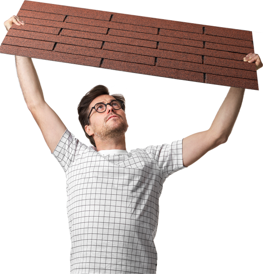 Rød takshingel 3 m²